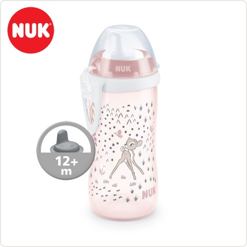 NUK Чашка со Kлунче некапечка "Kiddie Cup - Bambi" (12+ m.)