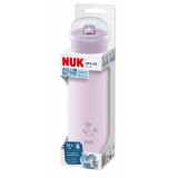 NUK Шишенце Челично некапечко "Mini-Me Flip Stainless Steel" 500ml (12+m.)