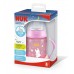 NUK PP First Choice+ Флуросцентно шише со рачки и силикон клунче 150ml "Glow in The Dark" (6+мес.)