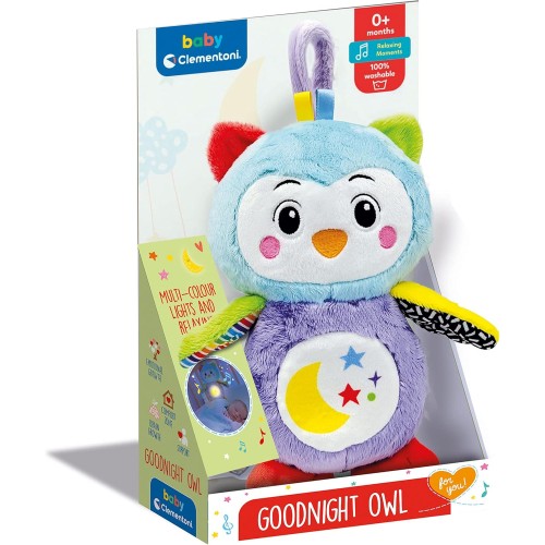 Clementoni Baby Goodnight Owl "Кадифен Був Музичка ламба" 0+